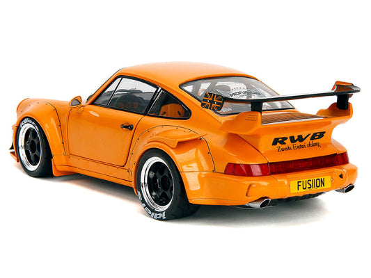 RWB Bodykit "Hibiki" Orange Metallic "Pink Slips" Series 1/18 Diecast Model Car by Jada Jada