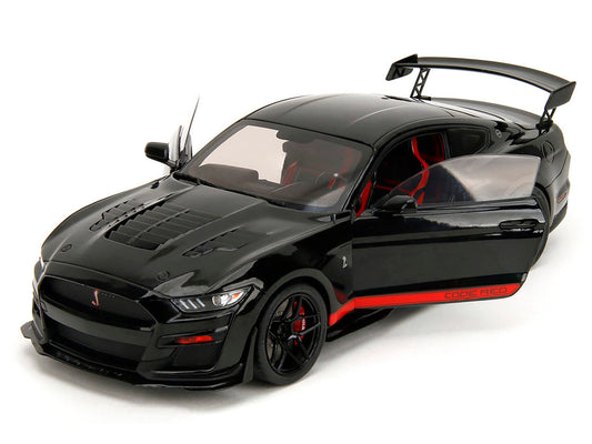Shelby GT500 "Code Red" Black with Red Stripes "Pink Slips" Series 1/18 Diecast Model Car by Jada Jada
