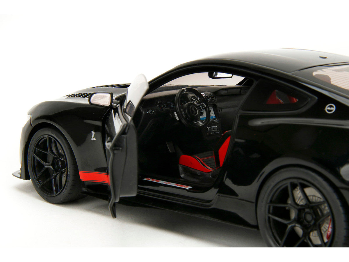 Shelby GT500 "Code Red" Black with Red Stripes "Pink Slips" Series 1/18 Diecast Model Car by Jada Jada
