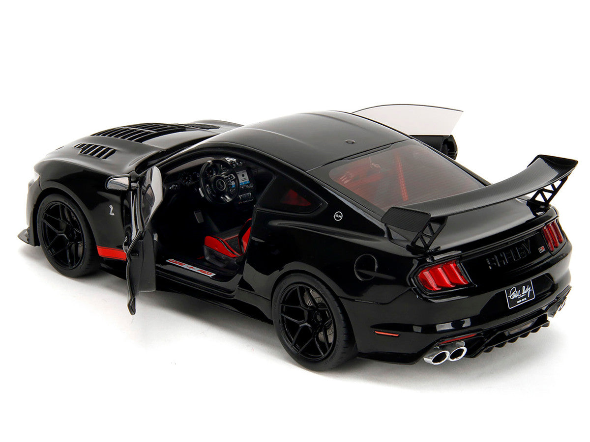 Shelby GT500 "Code Red" Black with Red Stripes "Pink Slips" Series 1/18 Diecast Model Car by Jada Jada