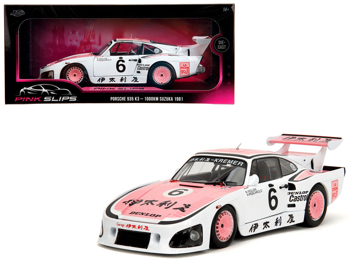 Porsche 935 K3 #6 Bob Wollek - Henri Pescarolo Winner "Suzuka 1000KM" (1981) "Pink Slips" Series 1/18 Diecast Model Car by Jada Jada