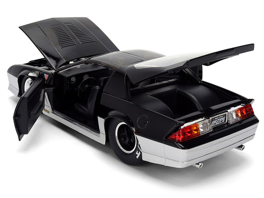 1985 Chevrolet Camaro Z28 "Mickey Thompson" Black and Silver Metallic "Bigtime Muscle" Series 1/24 Diecast Model Car by Jada Jada