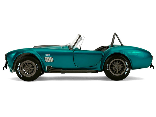 Shelby Cobra 427 MKII Teal Metallic with Gray Stripes "Pink Slips" Series 1/18 Diecast Model Car by Jada Jada