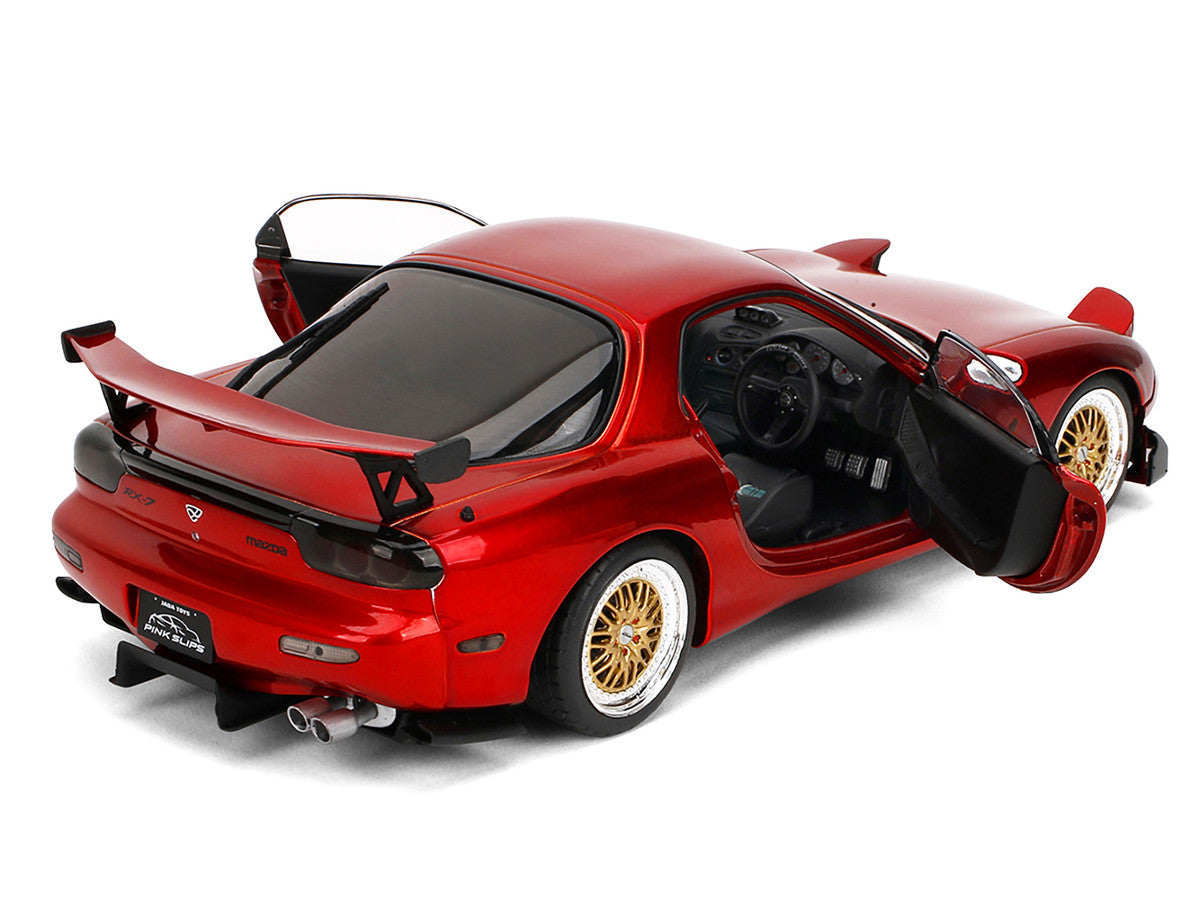 Mazda RX7 Type RS (FD3S) RHD (Right Hand Drive) Orange Metallic "Pink Slips" Series 1/18 Diecast Model Car by Jada Jada