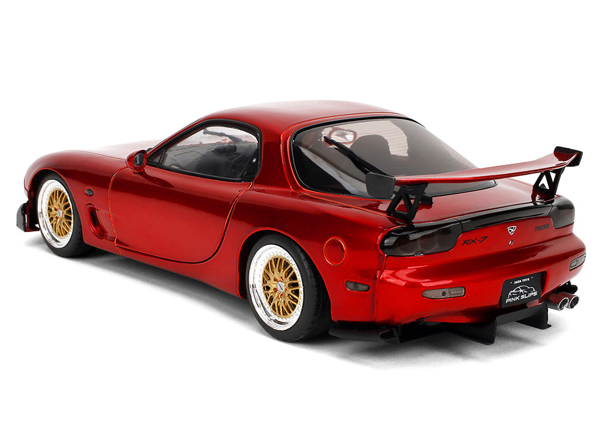 Mazda RX7 Type RS (FD3S) RHD (Right Hand Drive) Orange Metallic "Pink Slips" Series 1/18 Diecast Model Car by Jada Jada