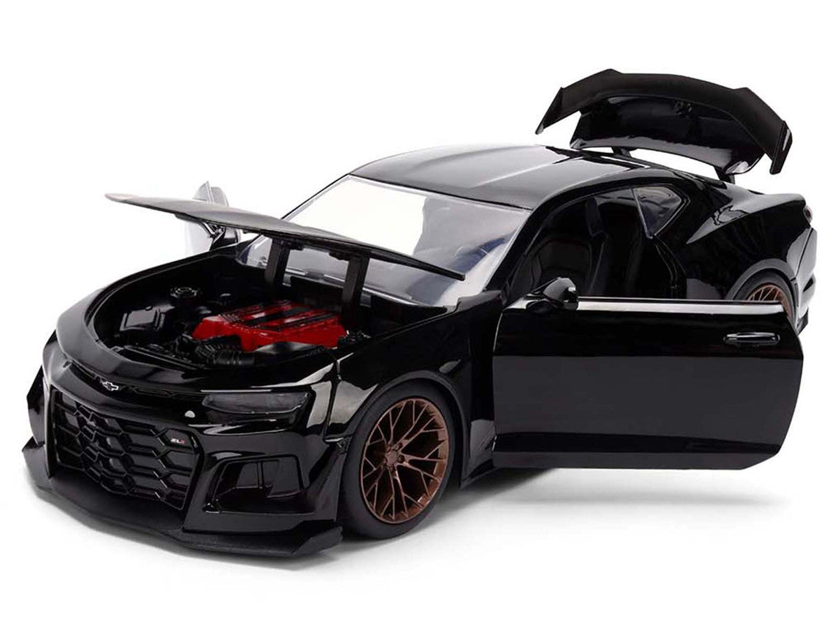 2024 Chevrolet Camaro ZL1 1LE Black "Fast X" (2023) Movie "Fast & Furious 25th Anniversary" Series 1/24 Diecast Model Car by Jada Jada