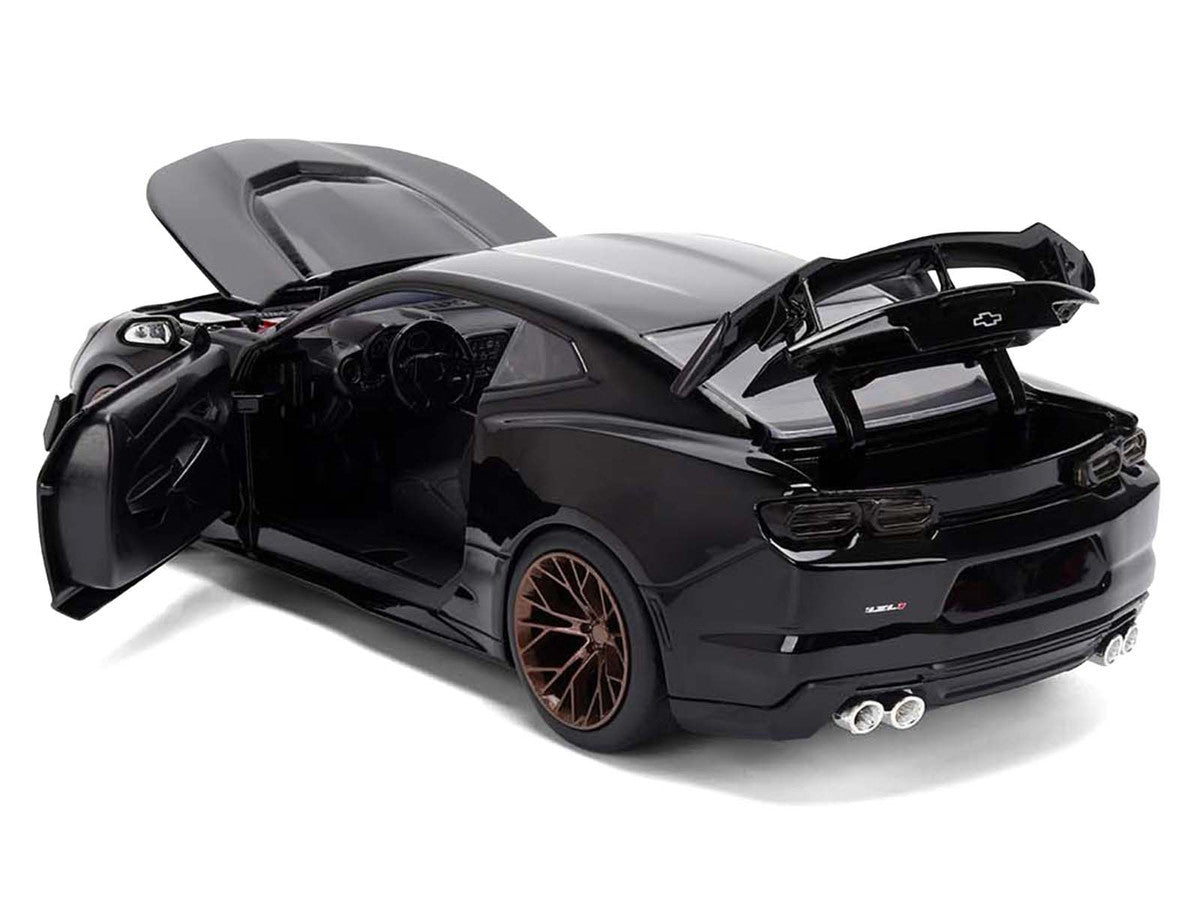 2024 Chevrolet Camaro ZL1 1LE Black "Fast X" (2023) Movie "Fast & Furious 25th Anniversary" Series 1/24 Diecast Model Car by Jada Jada