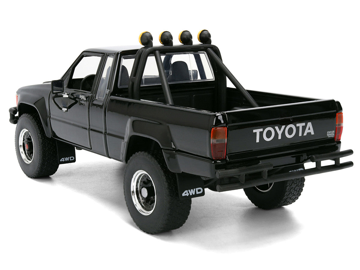 1985 Toyota SR5 Pickup Truck Black with Marty's Skateboard "Back to the Future" (1985) Movie "Hollywood Rides" Series 1/24 Diecast Model Car by Jada Jada
