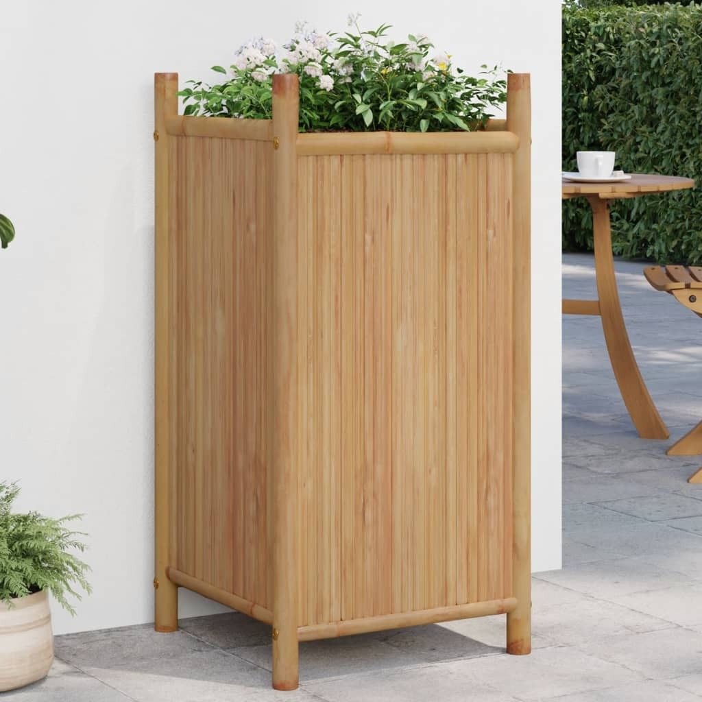 Planter 15.7"x15.7"x31.5" Bamboo W2B