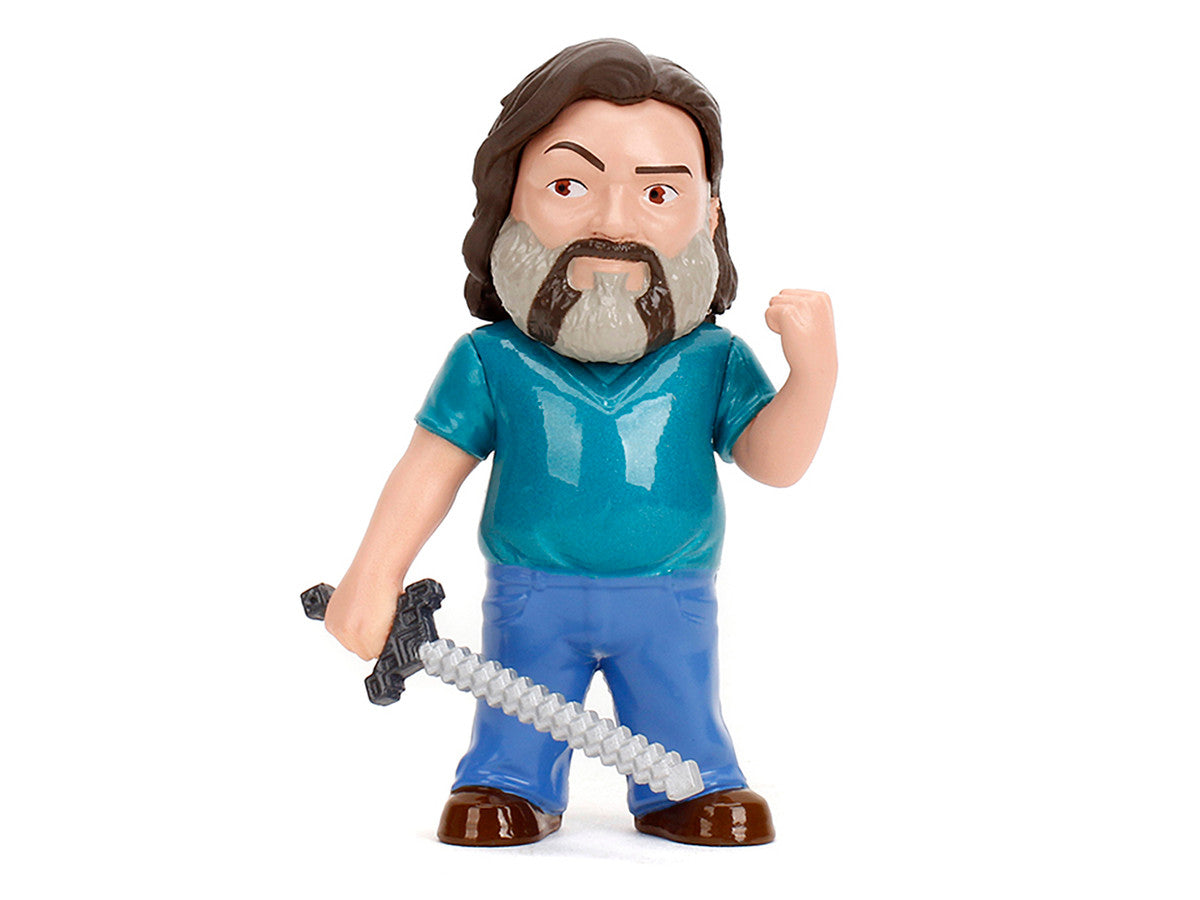 Set of 4 Diecast Figures "A Minecraft Movie" (2025) Movie "Metalfigs" Series Diecast Models by Jada Jada