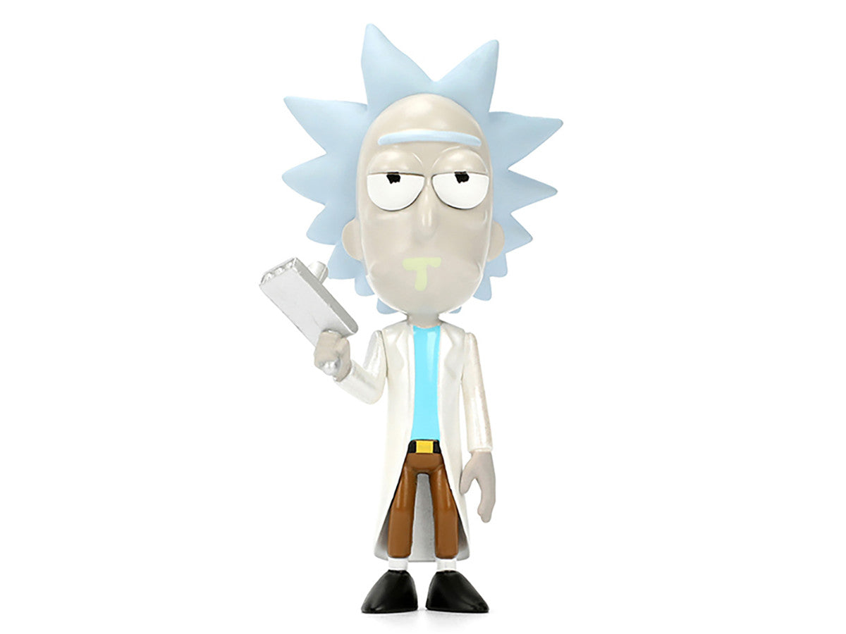 Set of 4 Diecast Figures "Rick and Morty" (2013-Current) TV Series "Metalfigs" Series Diecast Models by Jada Jada