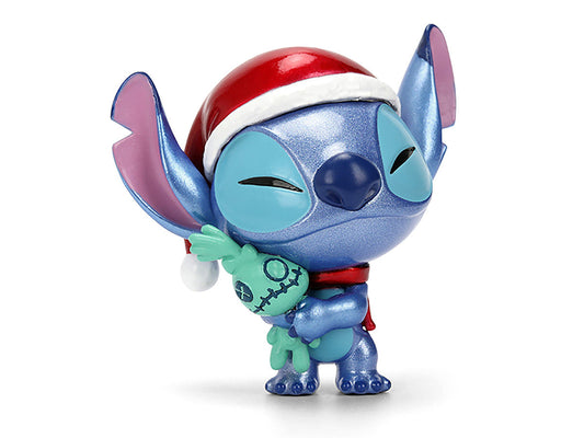 Set of 4 Diecast Figures "Disney's Stitch Christmas Edition" "Metalfigs" Series by Jada Jada