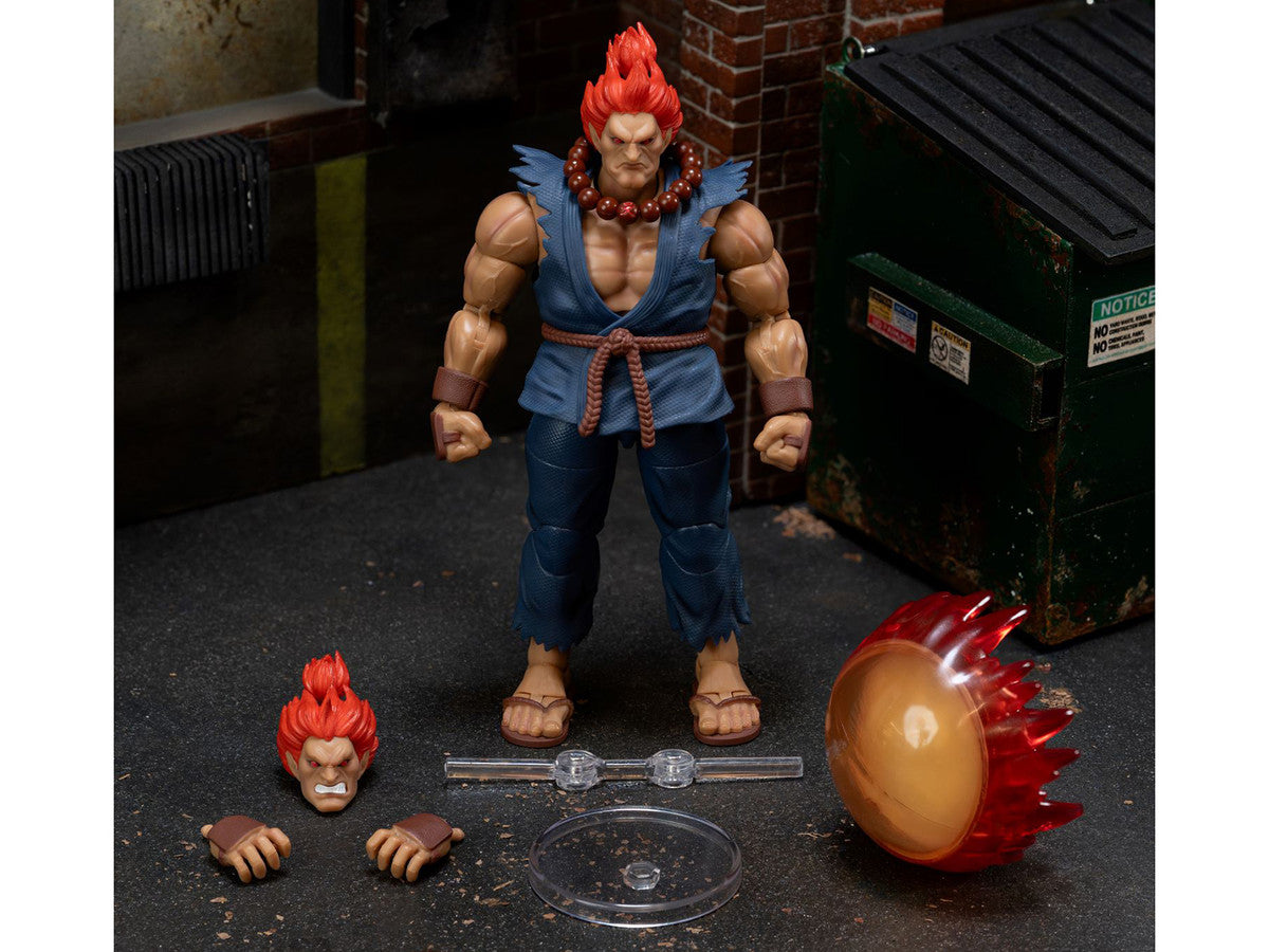 Akuma 6" Moveable Figure with Accessories and Alternate Head and Hands "Ultra Street Fighter II: The Final Challengers" (2017) Video Game Model by Jada Jada