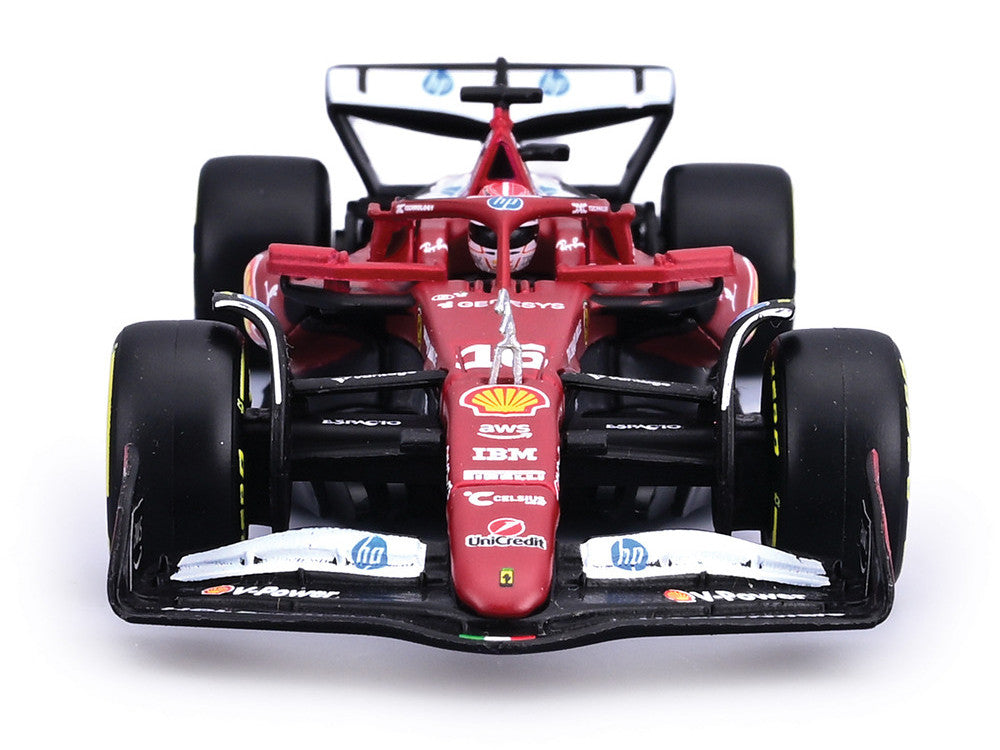 Ferrari SF-25 #16 Charles Leclerc Formula One F1 "World Championship" (2025) with Display Case 1/43 Diecast Model Car by Bburago Bburago