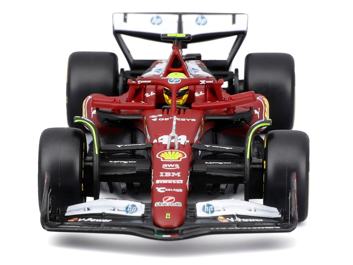 Ferrari SF-25 #44 Lewis Hamilton Formula One F1 "World Championship" (2025) with Display Case 1/43 Diecast Model Car by Bburago Bburago