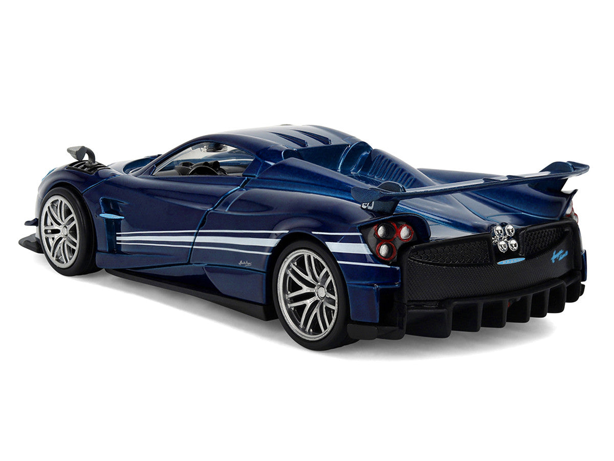 Pagani Huayra Roadster BC Blue Metallic with White Stripes "Fast X" (2023) Movie "Fast & Furious 25th Anniversary" Series 1/32 Diecast Model Car by Jada Jada