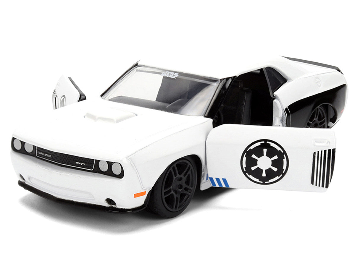 2012 Dodge Challenger SRT8 "Stormtrooper" Livery White with Graphics "Star Wars" Franchise "Hollywood Rides" Series 1/32 Diecast Model Car by Jada Jada