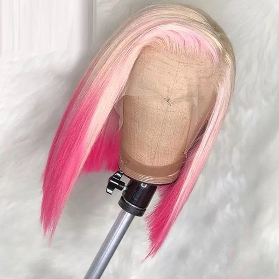 Gradient Front Lace Semi-machine-made High-quality Human Hair CJD
