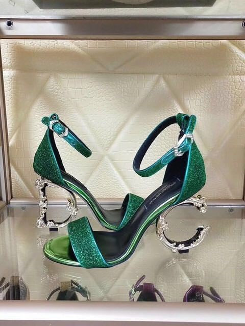 2020 New Metal Letter High Heel Sandals for Women Best YouTube Store