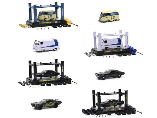 Model Kit 4 piece Car Set Release 44 Limited Edition to 9400 pieces Worldwide 1/64 Diecast Model Cars by M2 Machines M2