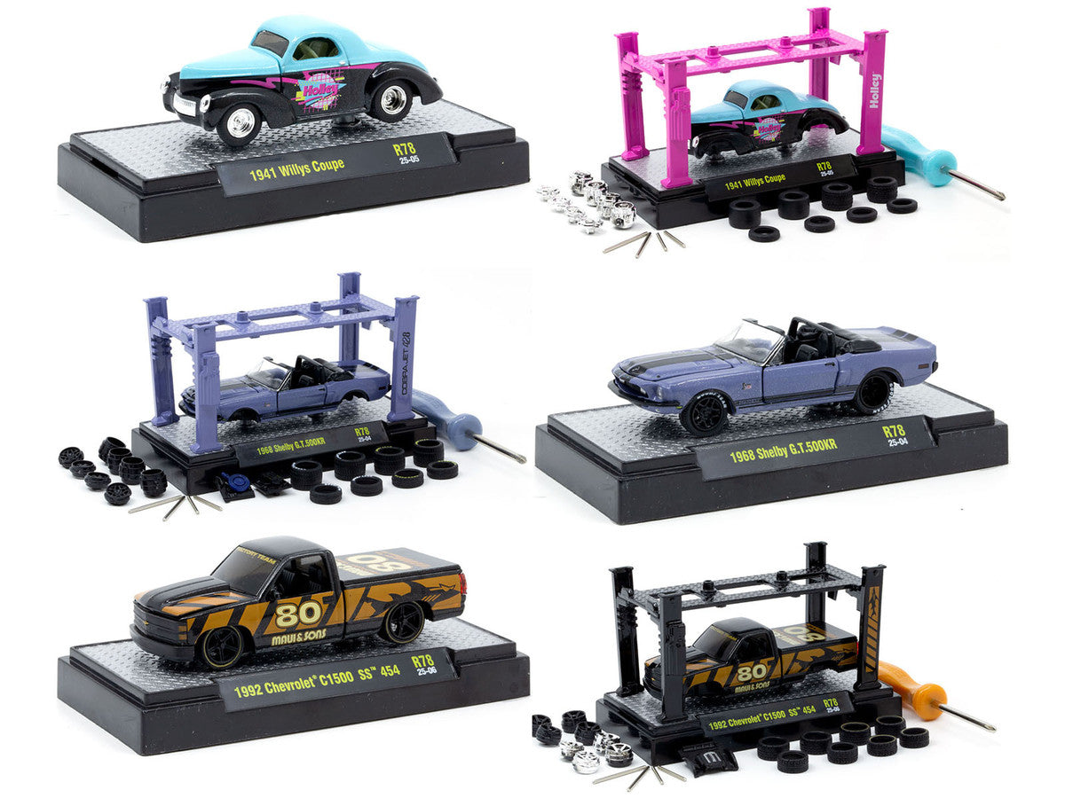 Model Kit 3 piece Car Set Release 78 Limited Edition to 9600 pieces Worldwide 1/64 Diecast Model Cars by M2 Machines M2