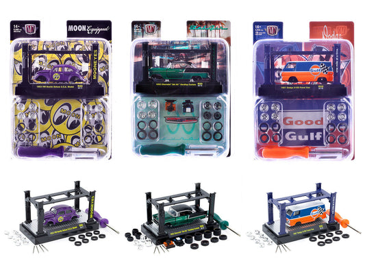 Model Kit 3 piece Car Set Release 80 Limited Edition to 9600 pieces Worldwide 1/64 Diecast Model Cars by M2 Machines M2