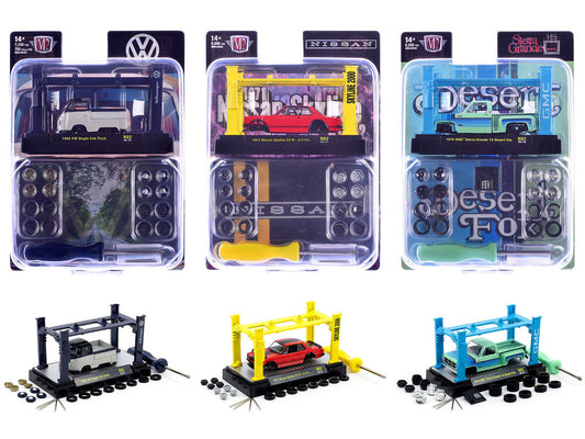 Model Kit 3 piece Car Set Release 82 Limited Edition to 8000 pieces Worldwide 1/64 Diecast Model Cars by M2 Machines M2