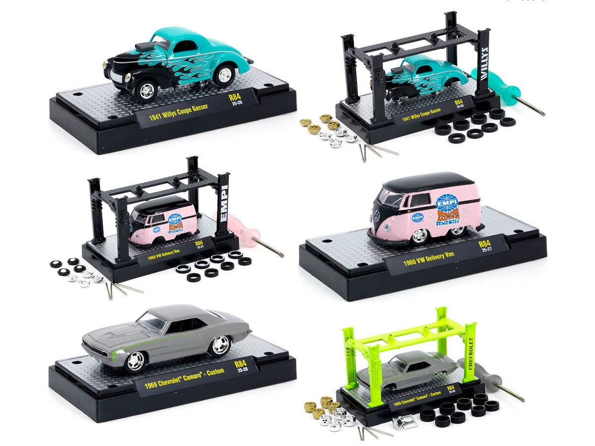 Model Kit 3 piece Car Set Release 84 Limited Edition to 6000 pieces Worldwide 1/64 Diecast Model Cars by M2 Machines-1
