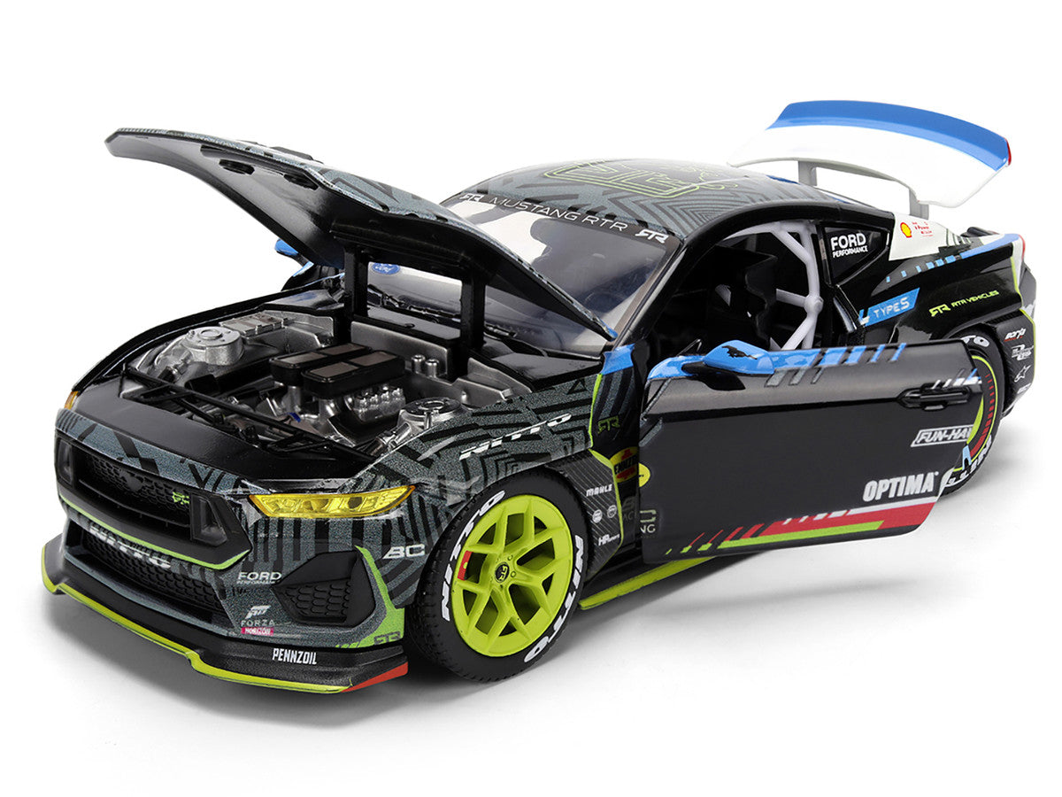 Ford Mustang RTR #25 Vaughn Gittin Jr. "Formula Drift PRO Championship" (2025) with Lights "RTR Vehicles" Series 1/24 Diecast Model Car by Jada Jada
