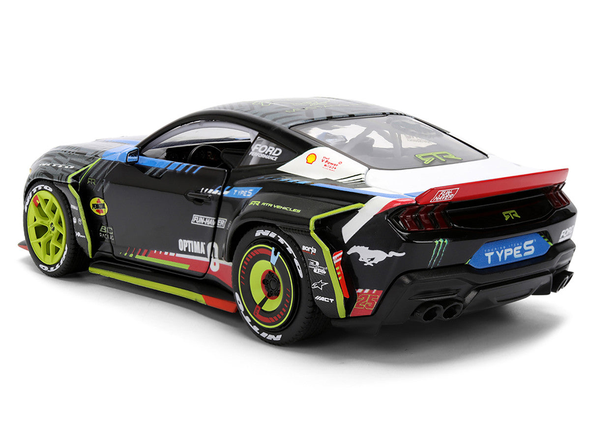 Ford Mustang RTR #25 Vaughn Gittin Jr. "Formula Drift PRO Championship" (2025) with Lights "RTR Vehicles" Series 1/24 Diecast Model Car by Jada Jada