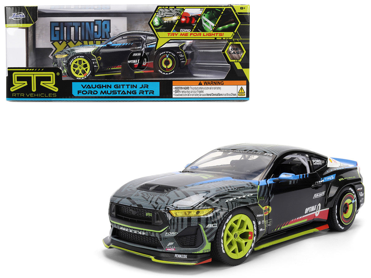 Ford Mustang RTR #25 Vaughn Gittin Jr. "Formula Drift PRO Championship" (2025) with Lights "RTR Vehicles" Series 1/24 Diecast Model Car by Jada Jada