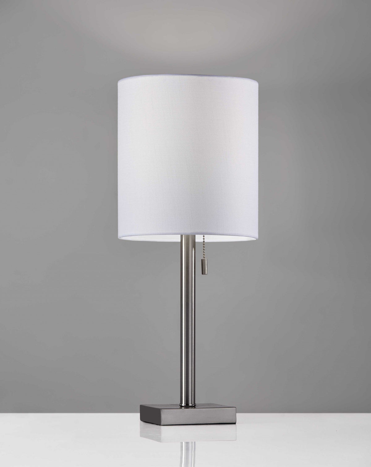 Brushed Steel Metal Table Lamp W2B