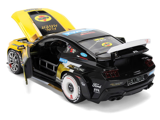 Ford Mustang RTR #88 Chelsea Denofa "Pennzoil" "Formula Drift PRO Championship" (2025) with Lights "RTR Vehicles" Series 1/24 Diecast Model Car by Jada Jada