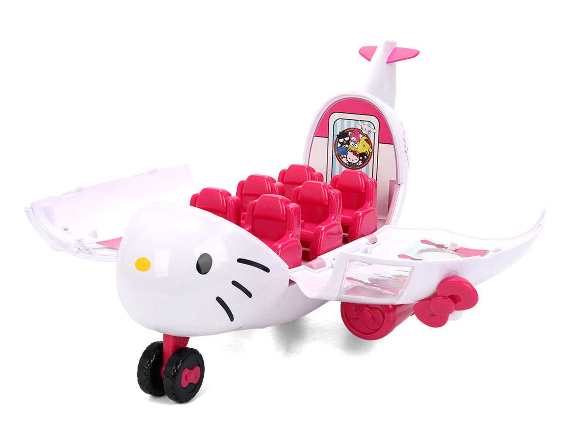 "Hello Kitty and Friends" Airplane Set with 3 Figures Model by Jada Jada