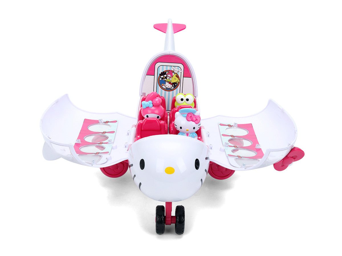 "Hello Kitty and Friends" Airplane Set with 3 Figures Model by Jada Jada
