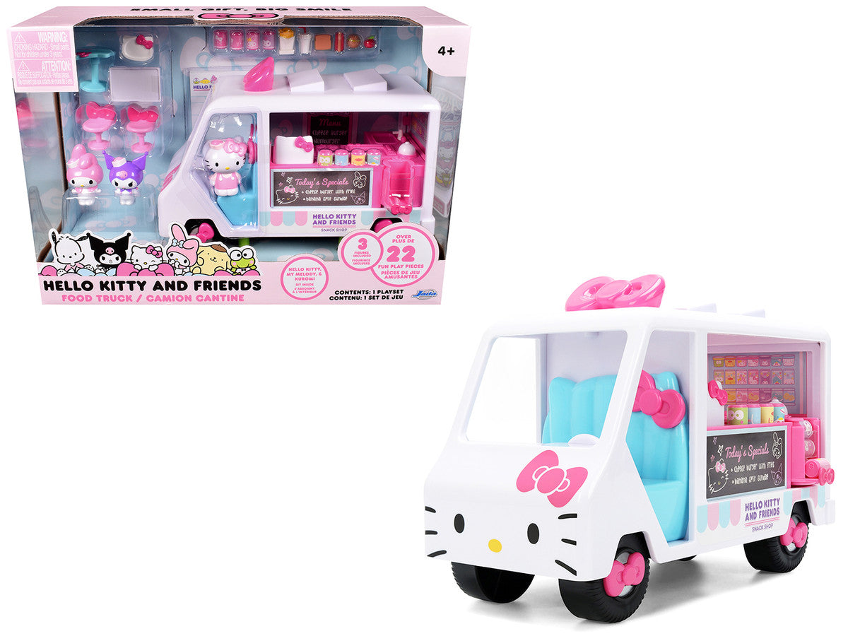 "Hello Kitty and Friends" Food Truck Set with 3 Figures Model by Jada Jada