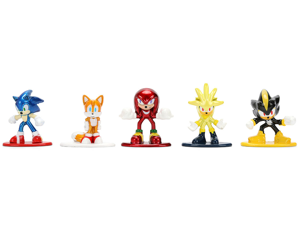 Set of 12 Diecast Figures "Sonic The Hedgehog" Video Games "Nano Metalfigs" Series Diecast Models by Jada Jada