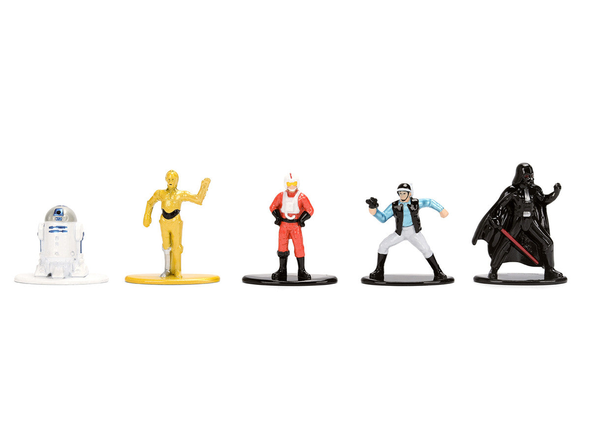 Set of 12 Diecast Figures "Star Wars" Movie Franchise "Nano Metalfigs" Series Diecast Models by Jada Jada