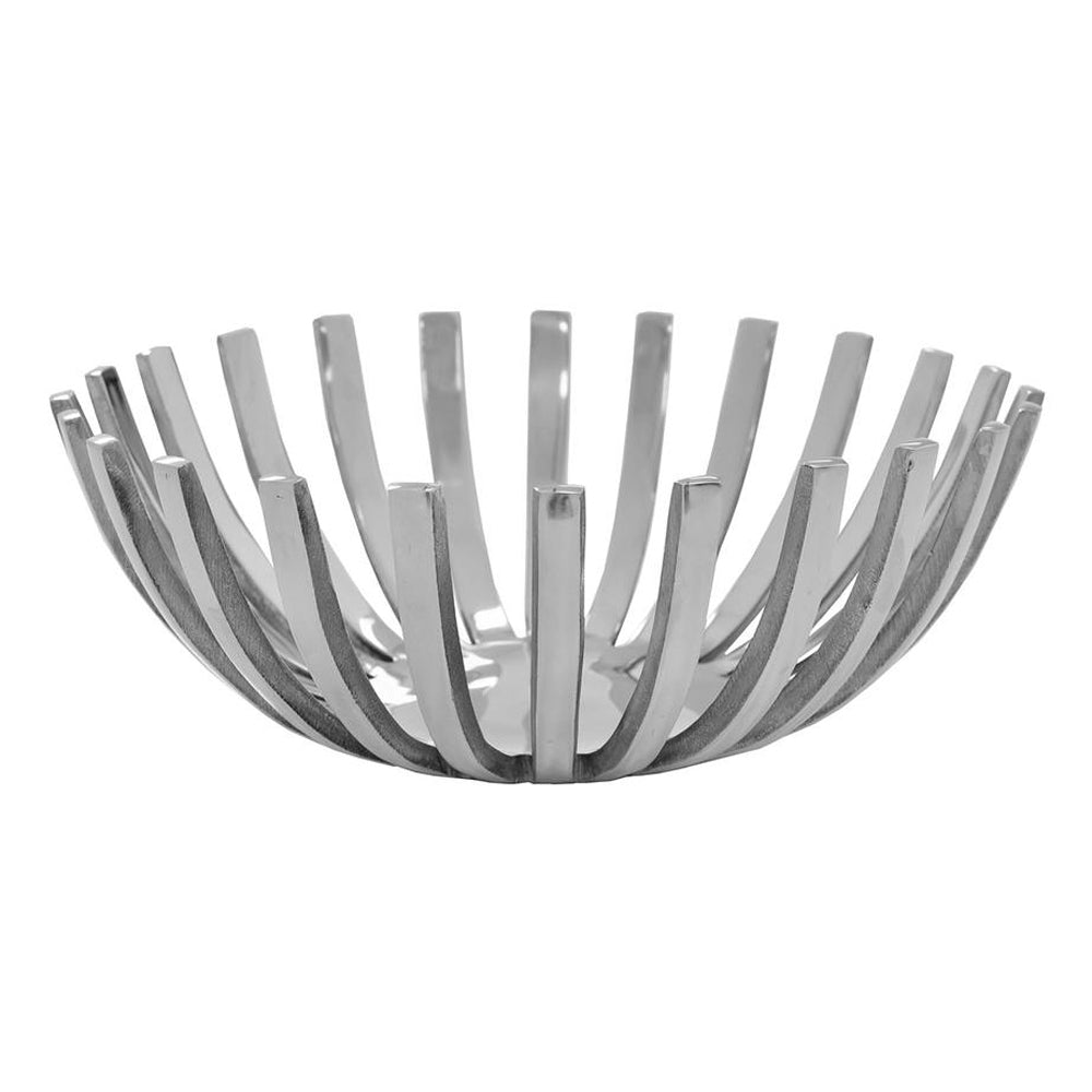 6" Silver Stainless Steel Decorative Bowl W2B