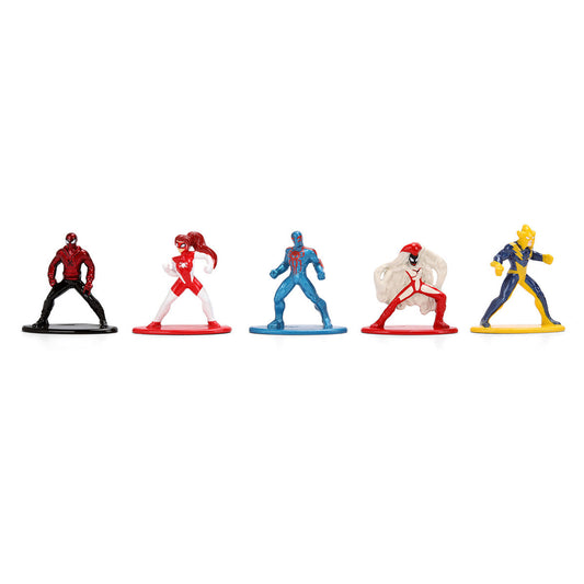 Set of 12 Diecast Figures "Spider-Man" Franchise "Nano Metalfigs" Series Diecast Models  by Jada Jada