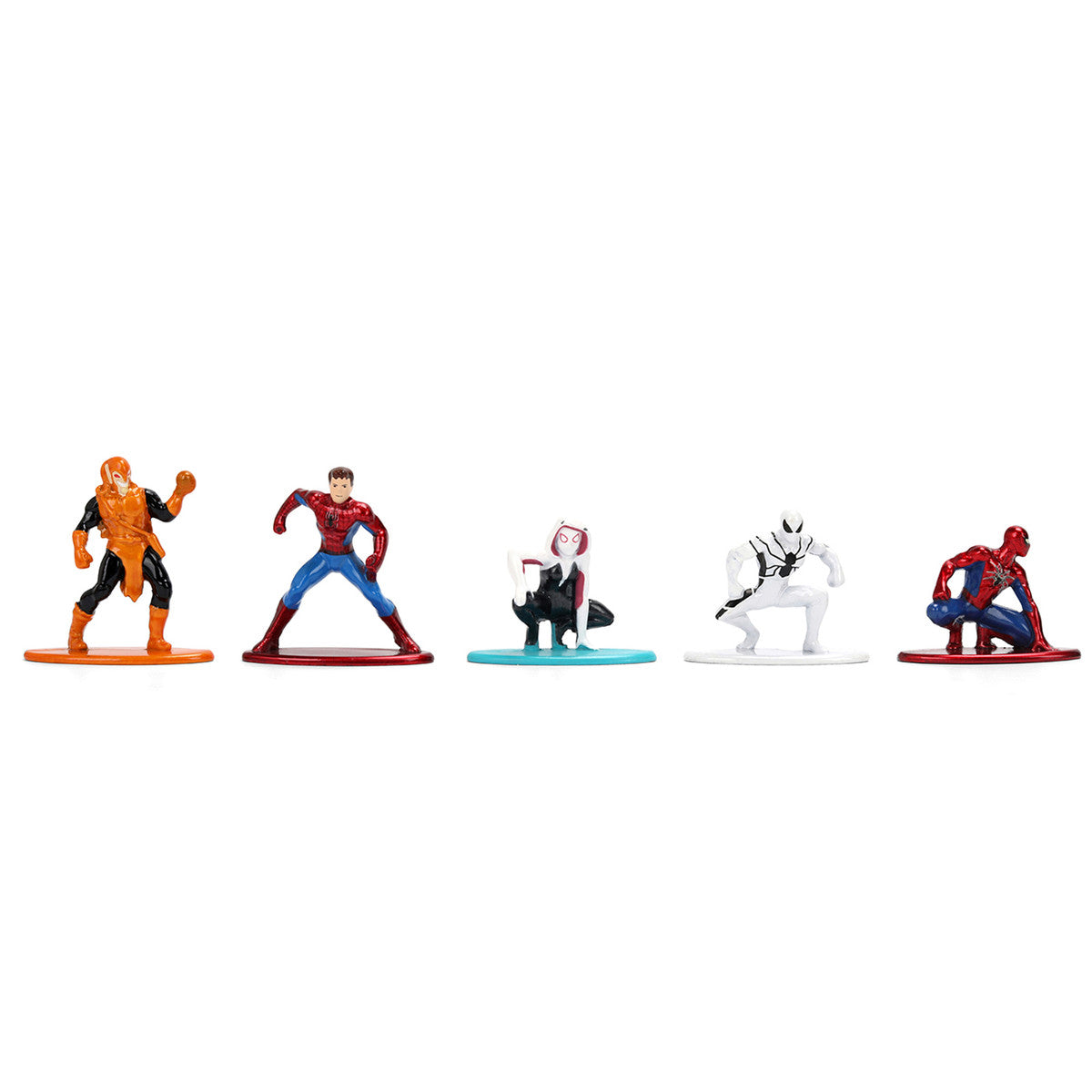 Set of 12 Diecast Figures "Spider-Man" Franchise "Nano Metalfigs" Series Diecast Models  by Jada Jada