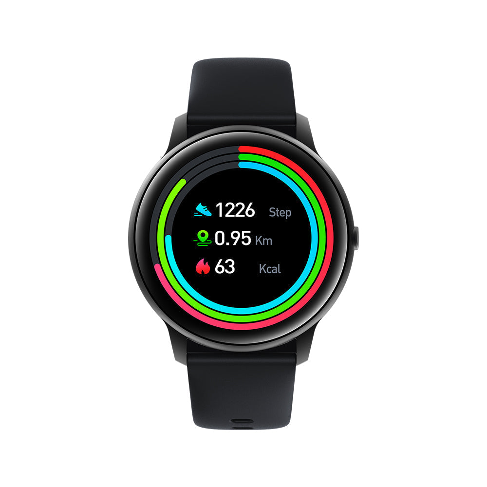IMILAB W12 Smart Watch For Men Women Bluetooth Sports Fitness Tracker Heart Rate IP68 Waterproof -Black Best YouTube Store