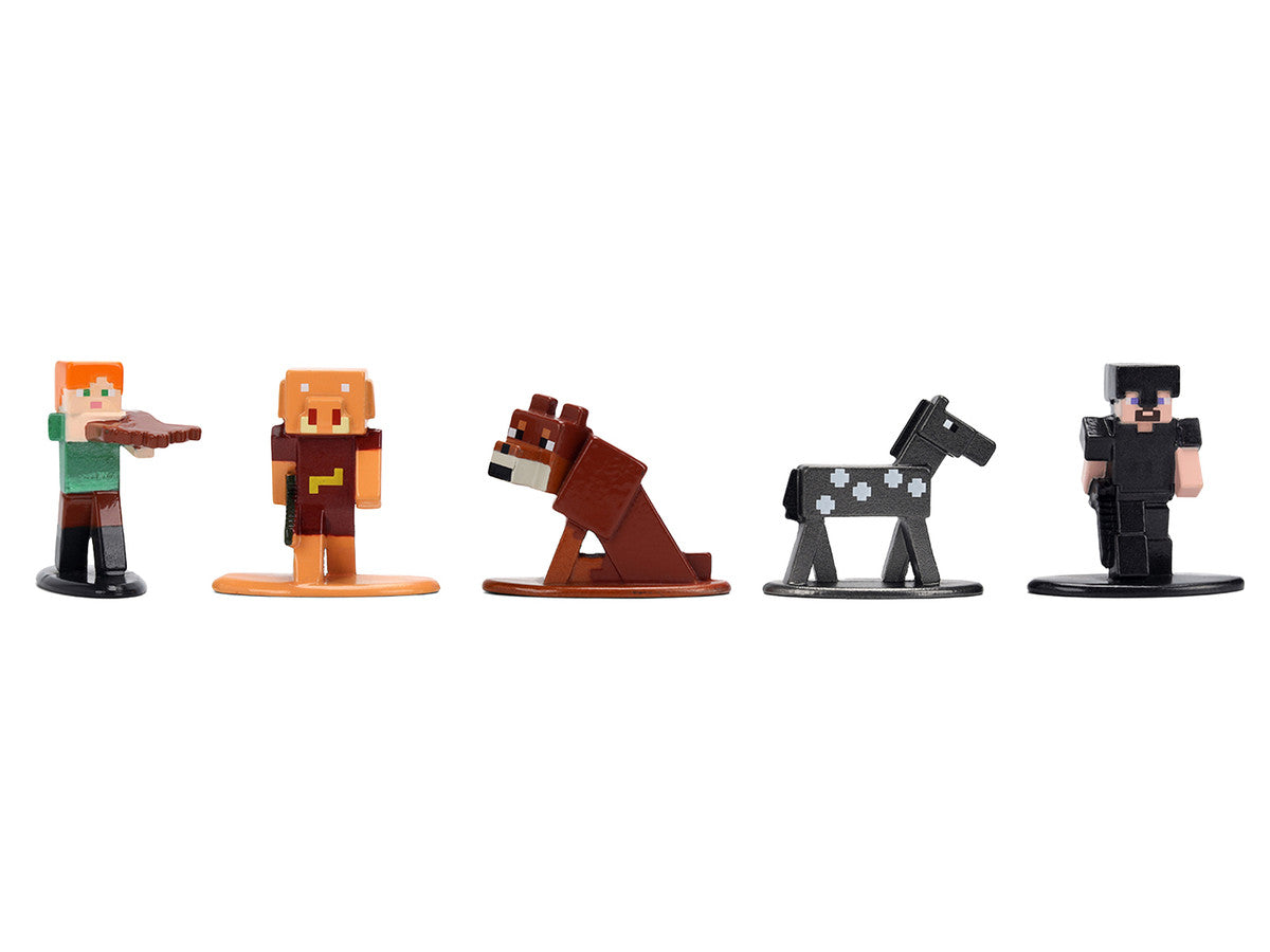 Set of 12 Diecast Figures "Minecraft" Video Game Wave 2 "Nano Metalfigs" Series Diecast models by Jada Jada