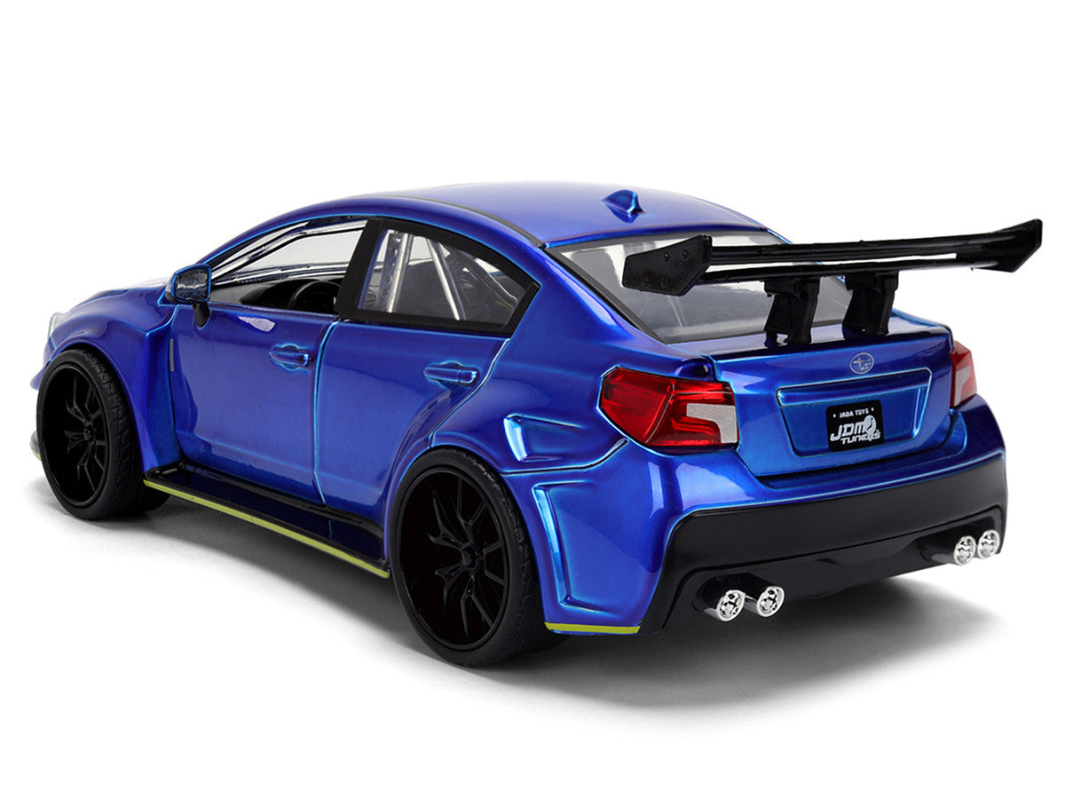 2016 Subaru WRX STI Widebody Blue Metallic "JDM Tuners" Series 1/24 Diecast Model Car by Jada Jada