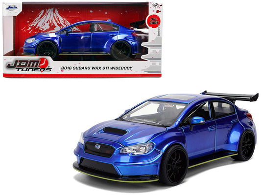 2016 Subaru WRX STI Widebody Blue Metallic "JDM Tuners" Series 1/24 Diecast Model Car by Jada Jada