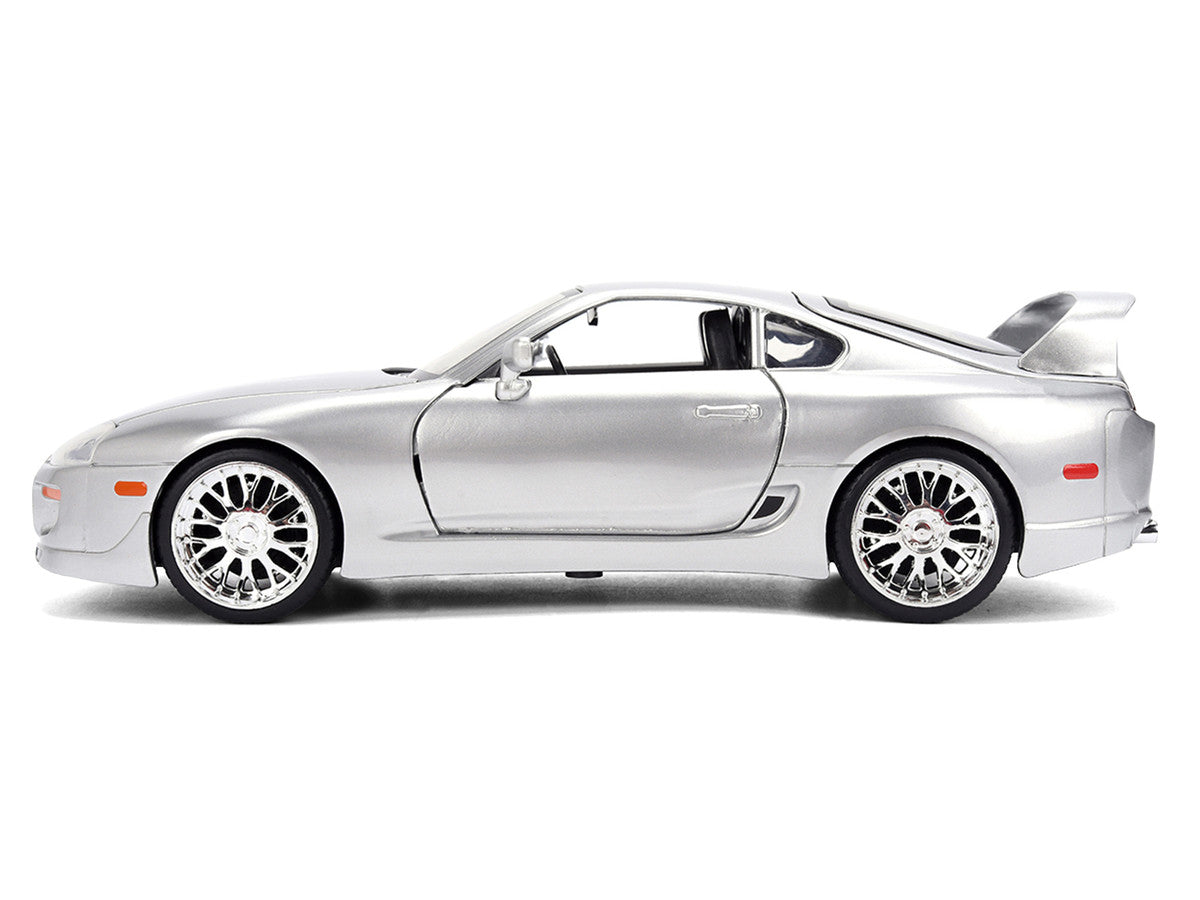1995 Toyota Supra Silver Metallic "JDM Tuners" Series 1/24 Diecast Model Car by Jada Jada