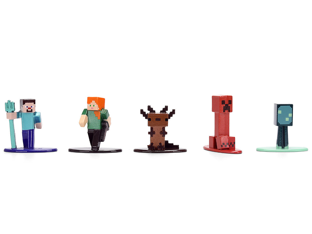 Set of 12 Diecast Figures "Minecraft" Video Game "Nano Metalfigs" Series Diecast Models by Jada Jada