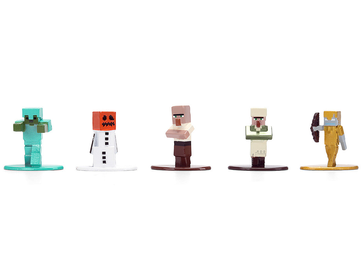 Set of 12 Diecast Figures "Minecraft" Video Game "Nano Metalfigs" Series Diecast Models by Jada Jada
