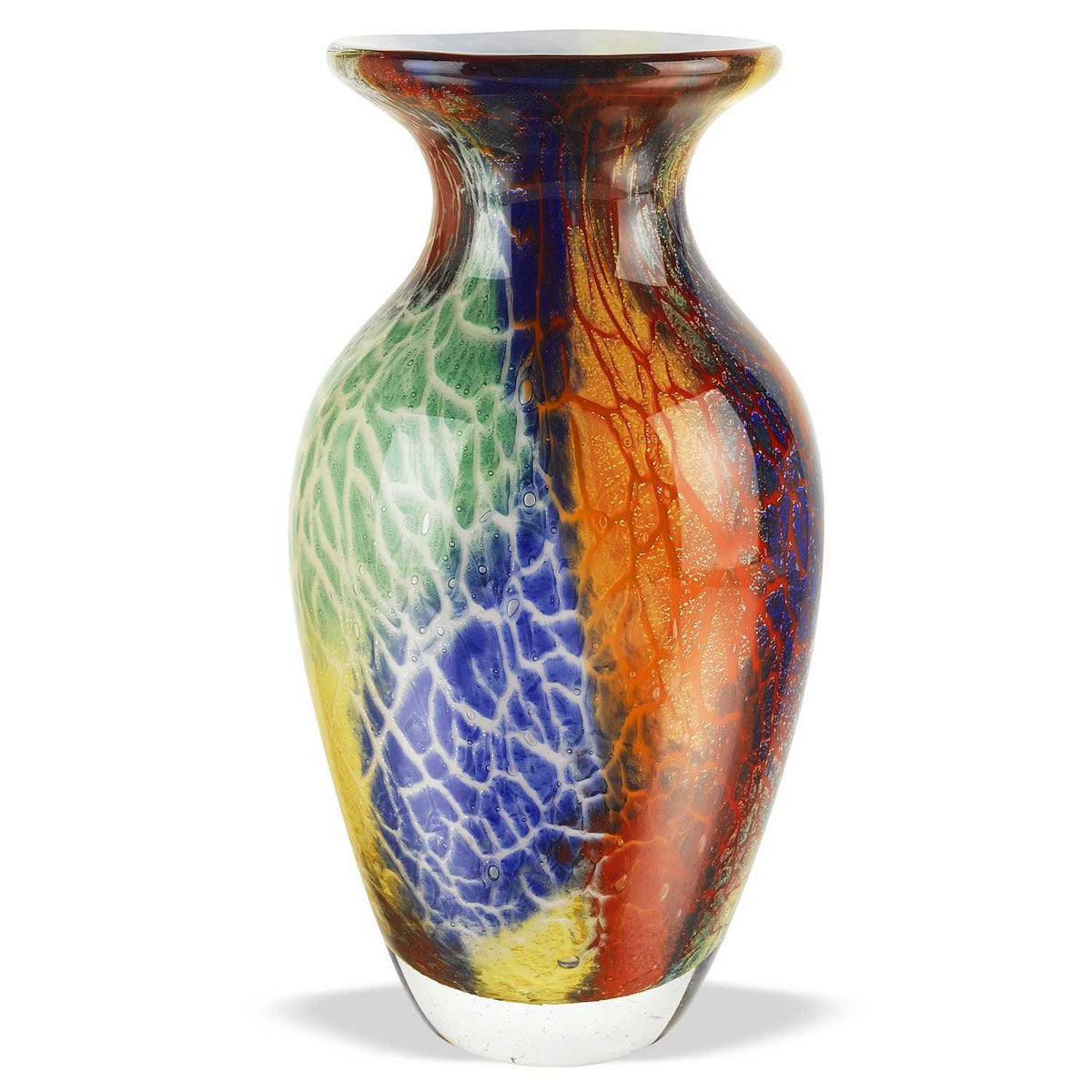11 Multicolor Art Glass Vase W2B