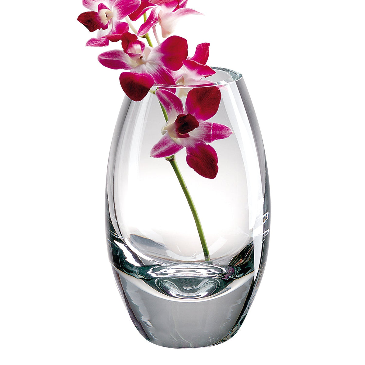 7" Clear Lead Free Crystal Oval Table Vase W2B